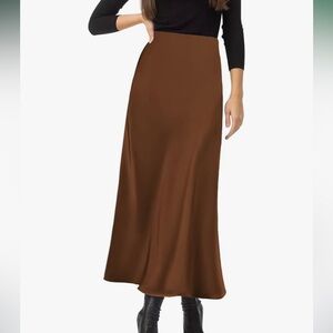 Zara Chocolate Brown Maxi Skirt
